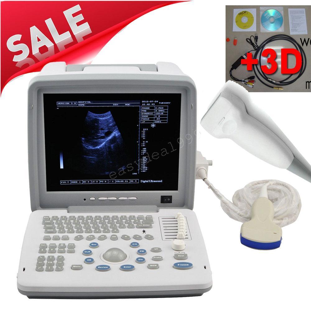 LCD Full Digital Portable Ultrasound Scanner Machine Convex Linear 2 Probes + 3D 190891676986 DIAGNOSTIC ULTRASOUND MACHINES FOR SALE