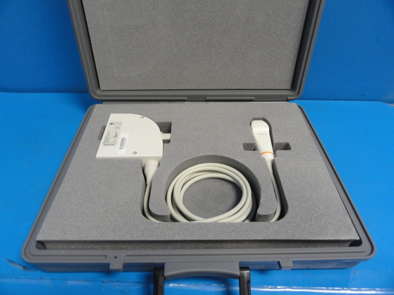 Siemens 3.5P14 Phased Array 3.5MHz Ultrasound Probe W/ Case for Omnia Versa 9837 DIAGNOSTIC ULTRASOUND MACHINES FOR SALE