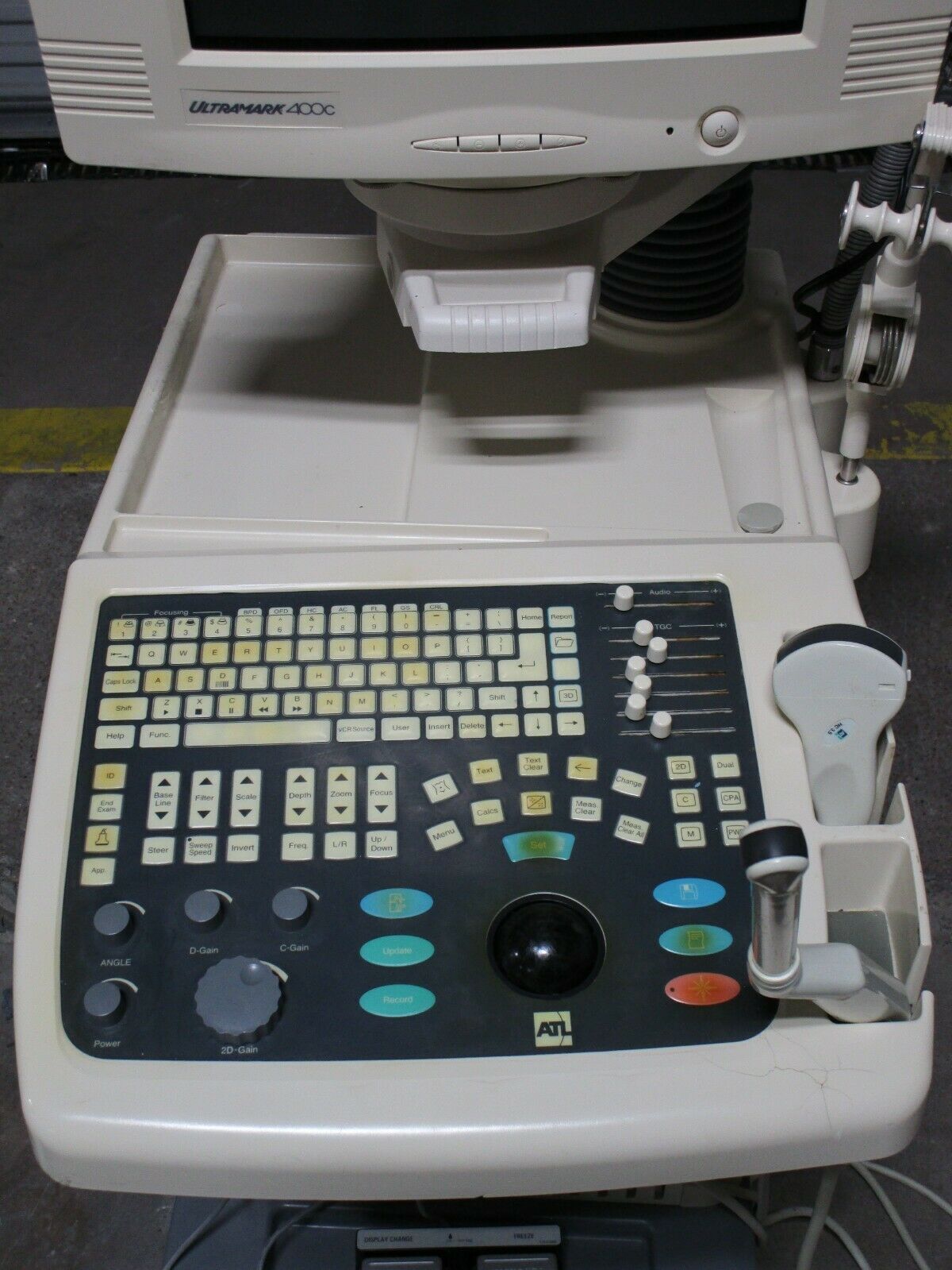 ATL ULTRAMARK 400C Version 2.04.03 Ultrasound System EC 6.5 HC 3.5 UP-890MD DIAGNOSTIC ULTRASOUND MACHINES FOR SALE