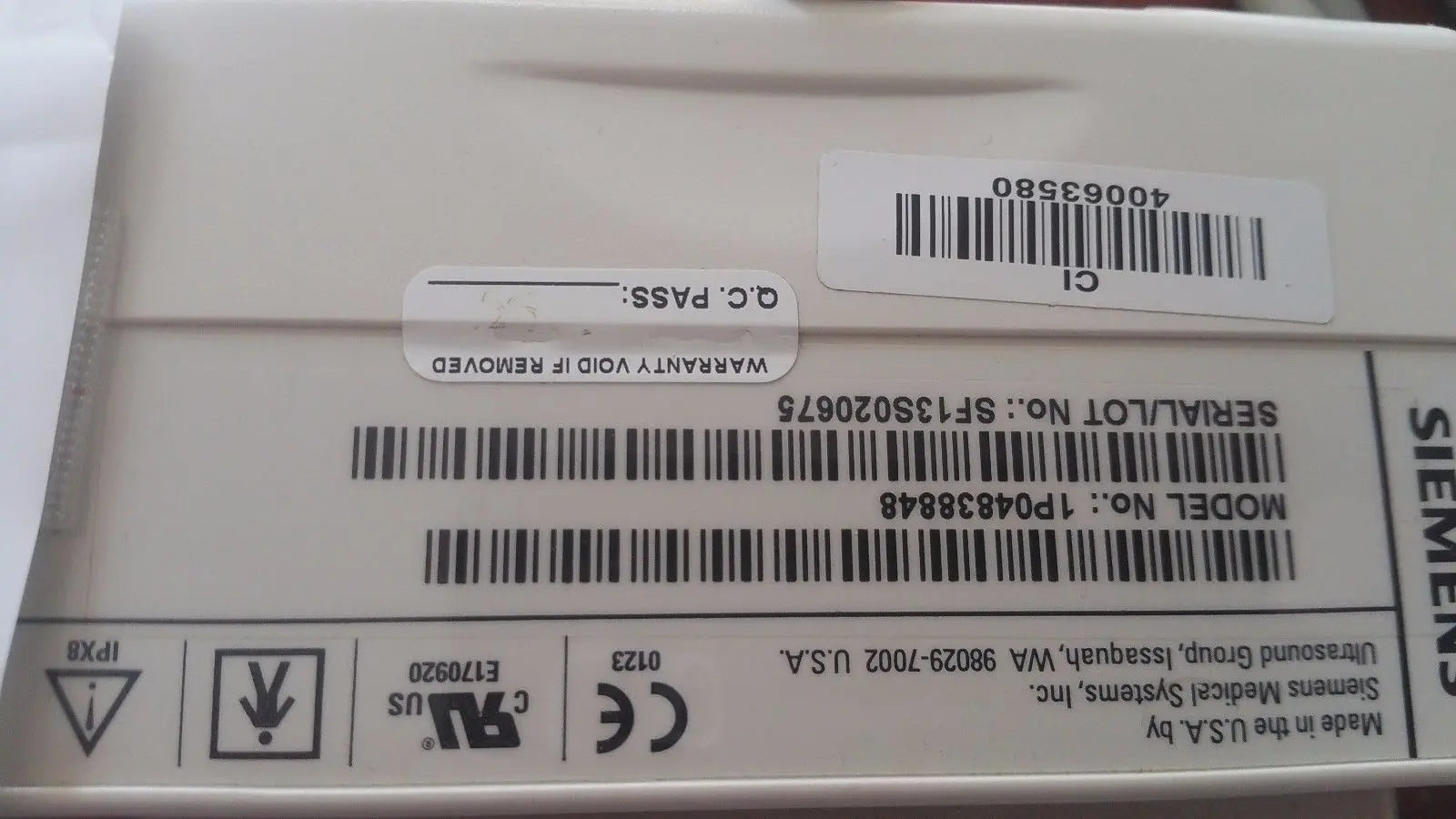 Siemens VF13-5Linear Ultrasound Transducer Probe. DIAGNOSTIC ULTRASOUND MACHINES FOR SALE