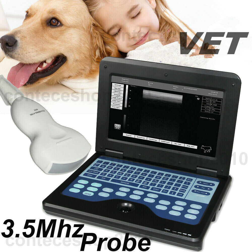 Veterinary Laptop Ultrasound Machine Scanner 3.5MHZ Convex probe VET/Animals USA 658126883672 DIAGNOSTIC ULTRASOUND MACHINES FOR SALE