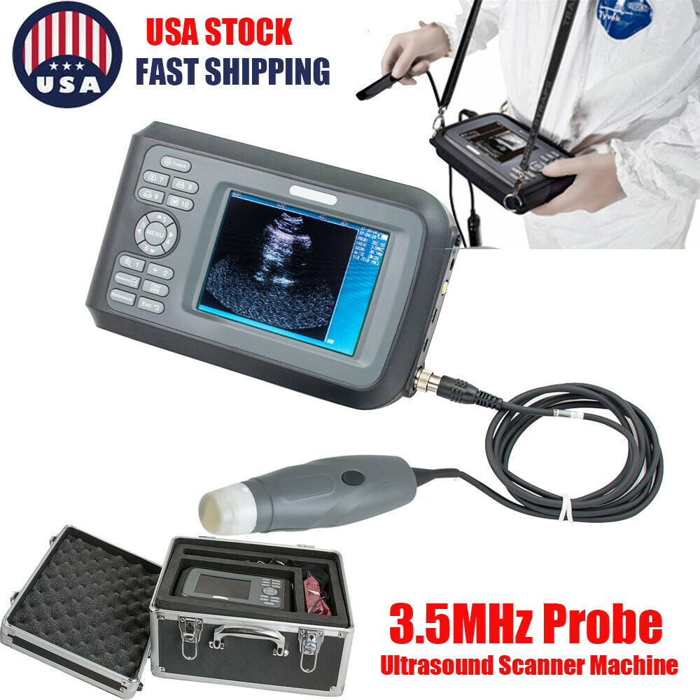 Handheld Ultrasound Scanner System 3.5MHZ Probe Animal Veterinary Pet Machine DIAGNOSTIC ULTRASOUND MACHINES FOR SALE