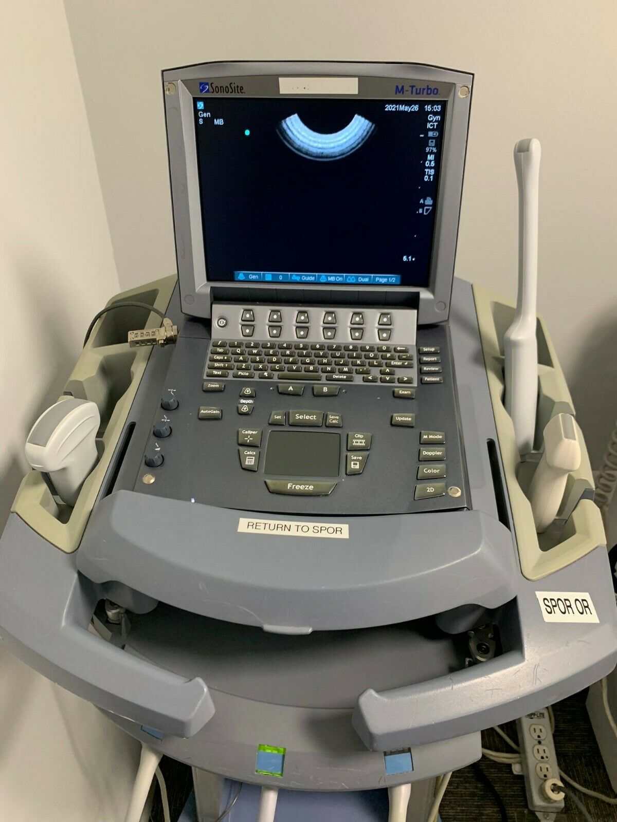 Sonosite M-Turbo Ultrasound System w/ 3 Probes DIAGNOSTIC ULTRASOUND MACHINES FOR SALE