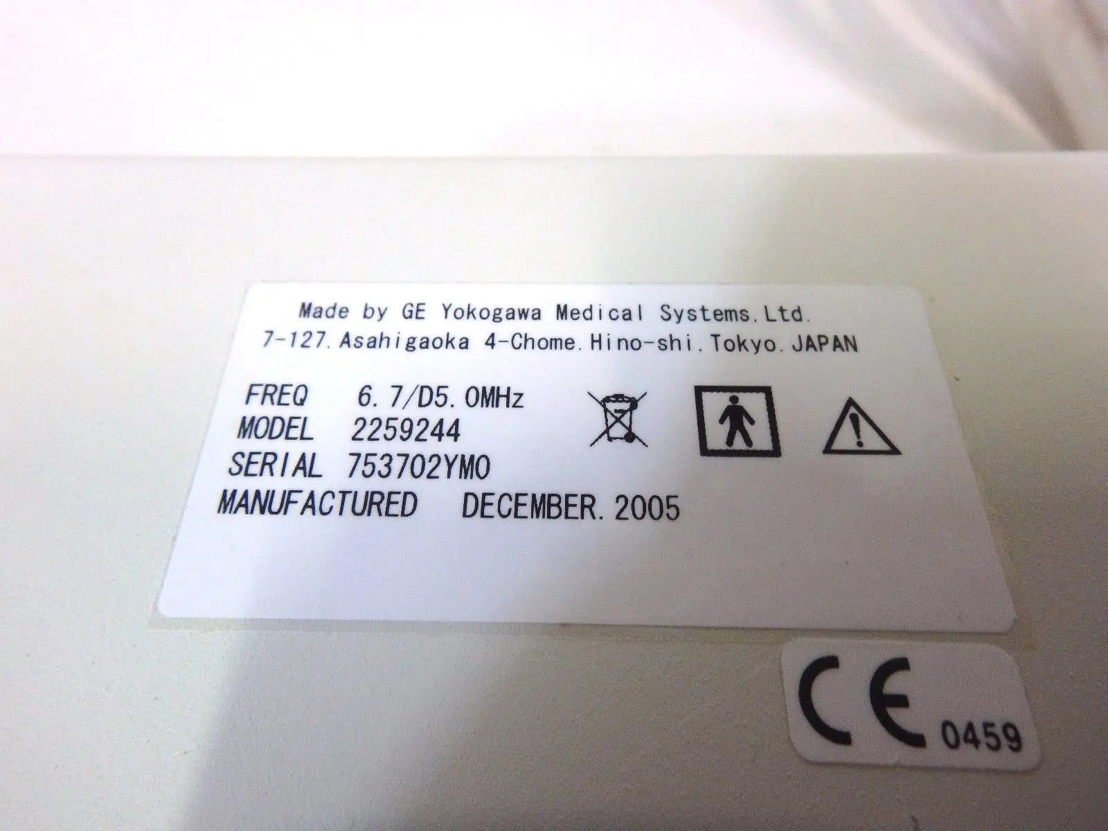 GE T739 Intraoperative 6.7/D5 0MHz Ultrasound Transducer Probe 2259244 Medical DIAGNOSTIC ULTRASOUND MACHINES FOR SALE