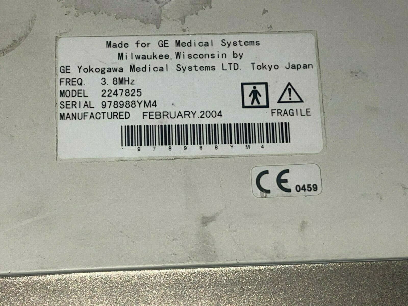 GE 3CB Convex Array Ultrasound Transducer Probe 3.8MHz  Model:2247825 DIAGNOSTIC ULTRASOUND MACHINES FOR SALE