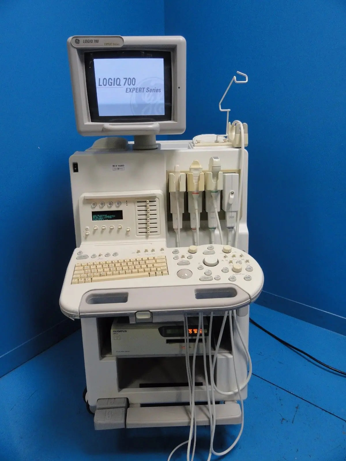 GE LOGIQ 700 Expert ULTRASOUND W/ 618c 348c LA39 & S8 Probes Manual & Disks10203 DIAGNOSTIC ULTRASOUND MACHINES FOR SALE