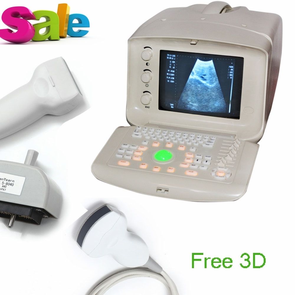 Digital Ultrasound Scanner B Ultrasound machine Convex +Linear 2 Probes  3D Sale DIAGNOSTIC ULTRASOUND MACHINES FOR SALE