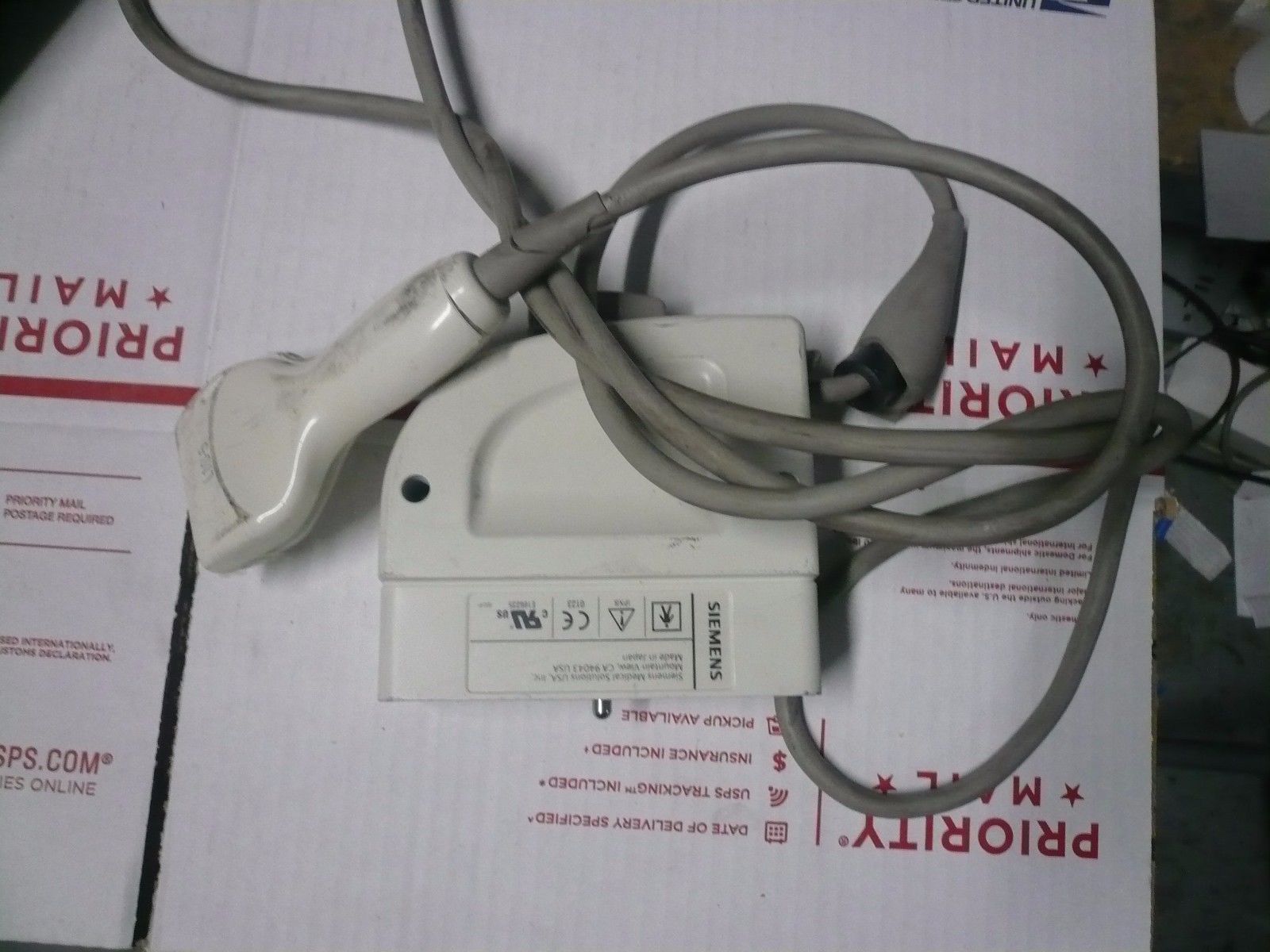 Siemens L10-5 Linear Array Ultrasound Transducer Probe  FOR PARTS BROKEN AS IS DIAGNOSTIC ULTRASOUND MACHINES FOR SALE