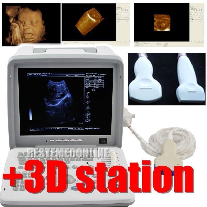 Full Digital Portable Ultrasound Scanner+Convex + Linear 2 Probes + 3D Brand New DIAGNOSTIC ULTRASOUND MACHINES FOR SALE