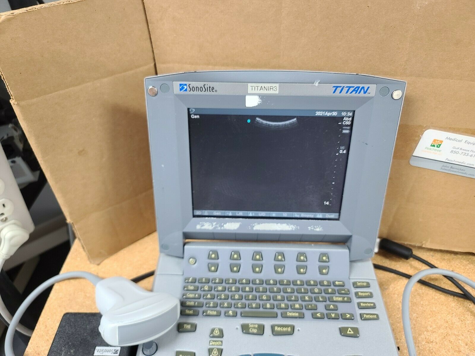 SONOSITE Titan Ultrasound unit with C60x/5-2 Convex Transducer as pictured DIAGNOSTIC ULTRASOUND MACHINES FOR SALE