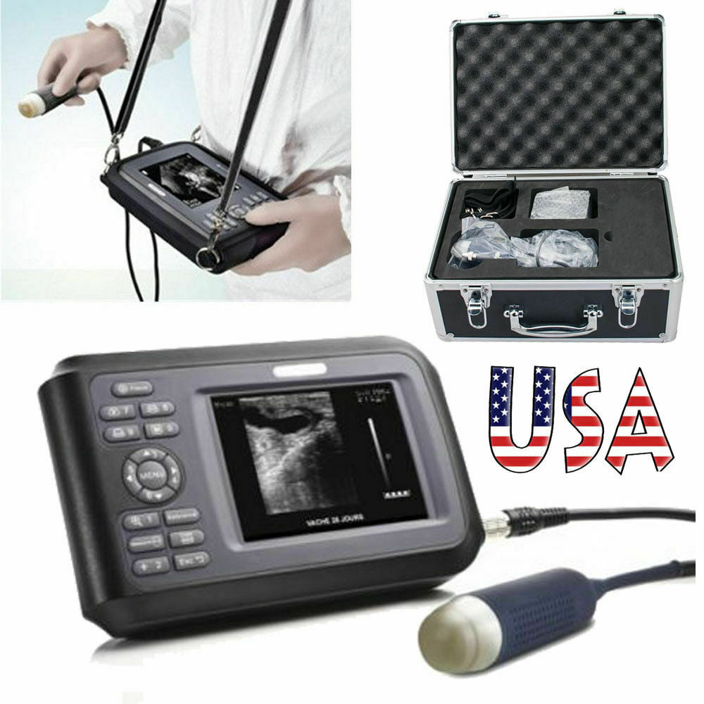 Portable Vet Digital Ultrasound Scanner Machine W Rectal Animal Horse Cow Sheep DIAGNOSTIC ULTRASOUND MACHINES FOR SALE