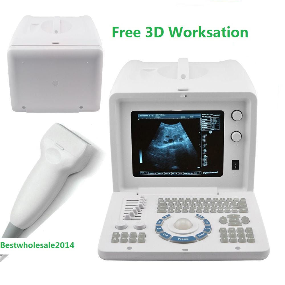 Ultrasound Ultrasound Scanner + 7.5Mhz Linear Probe/Sensor + Free 3D Worksation 190891245212 DIAGNOSTIC ULTRASOUND MACHINES FOR SALE