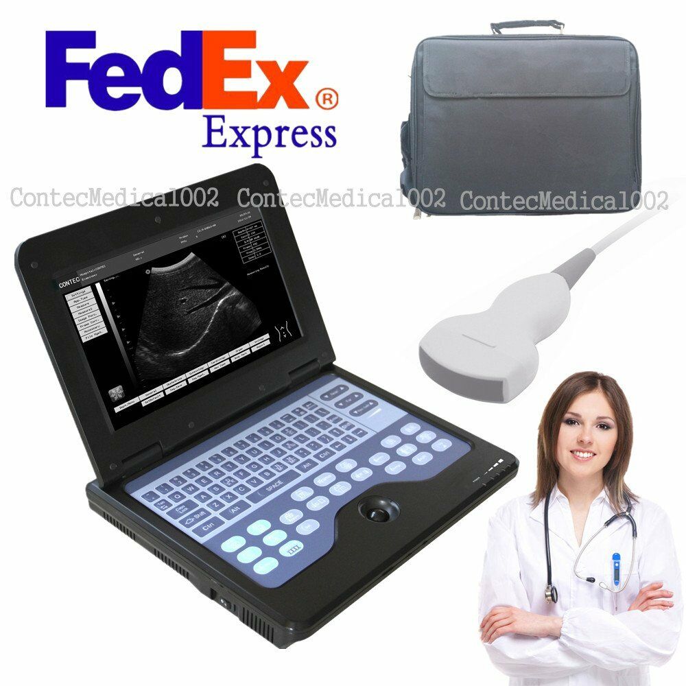 USA Digital Portable laptop machine Digital Ultrasound scanner+3.5 Convex probe DIAGNOSTIC ULTRASOUND MACHINES FOR SALE