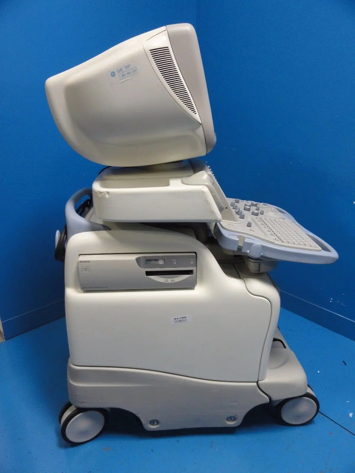 2003 GE LOGIQ 9 Ultrasound W/ Sony UP-895MD & Sony UP-D50 Printers (7255) DIAGNOSTIC ULTRASOUND MACHINES FOR SALE