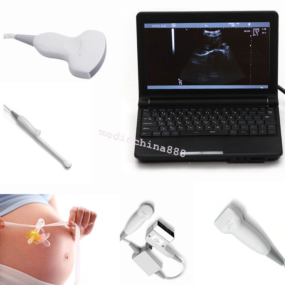 New 10.1'' Ultrasound Scanner With Convex+Linear+Transvaginal+Micro-convex Probe DIAGNOSTIC ULTRASOUND MACHINES FOR SALE