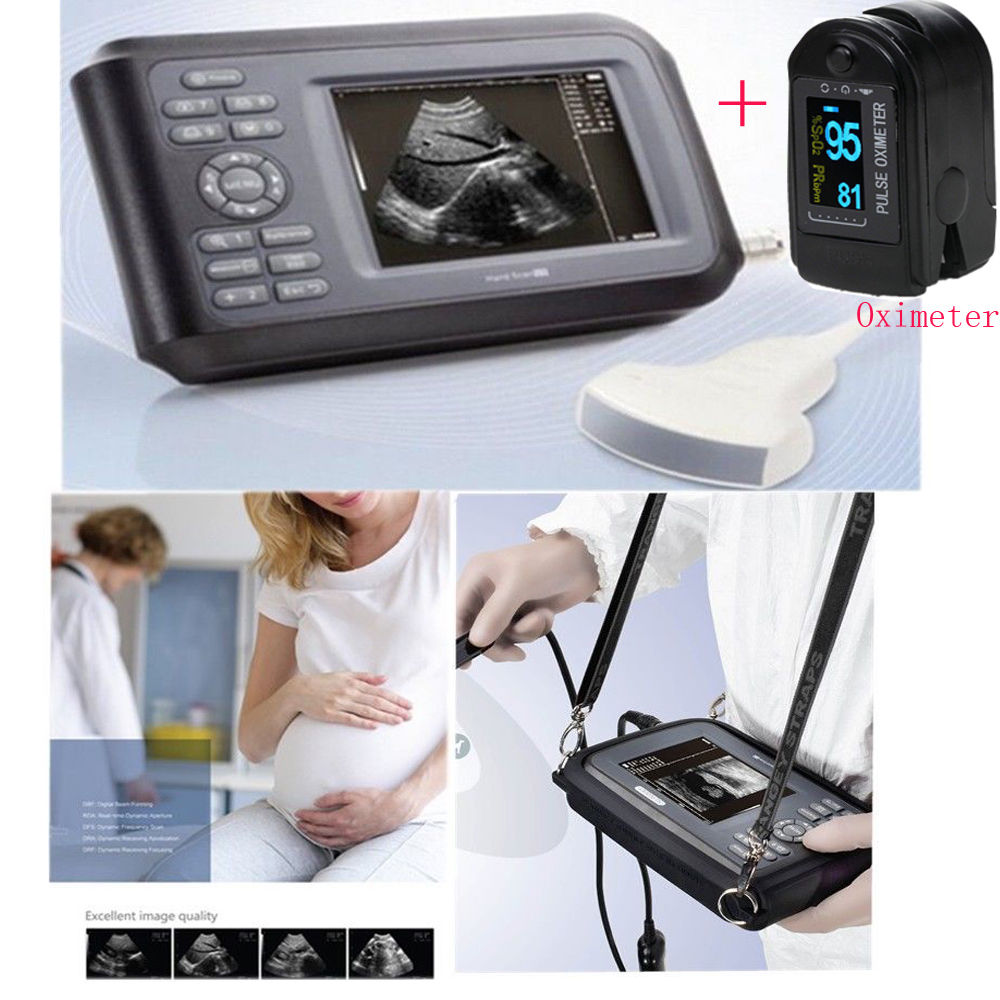 US CE Medical Handheld Machine Ultrasound Scanner System Convex Probe + Oximeter 190891422682 DIAGNOSTIC ULTRASOUND MACHINES FOR SALE