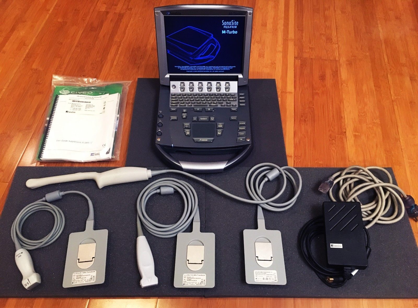 Sonosite M-Turbo Ultrasound System (w/ Cardiac, Vascular, OB/GYN Probes) DIAGNOSTIC ULTRASOUND MACHINES FOR SALE