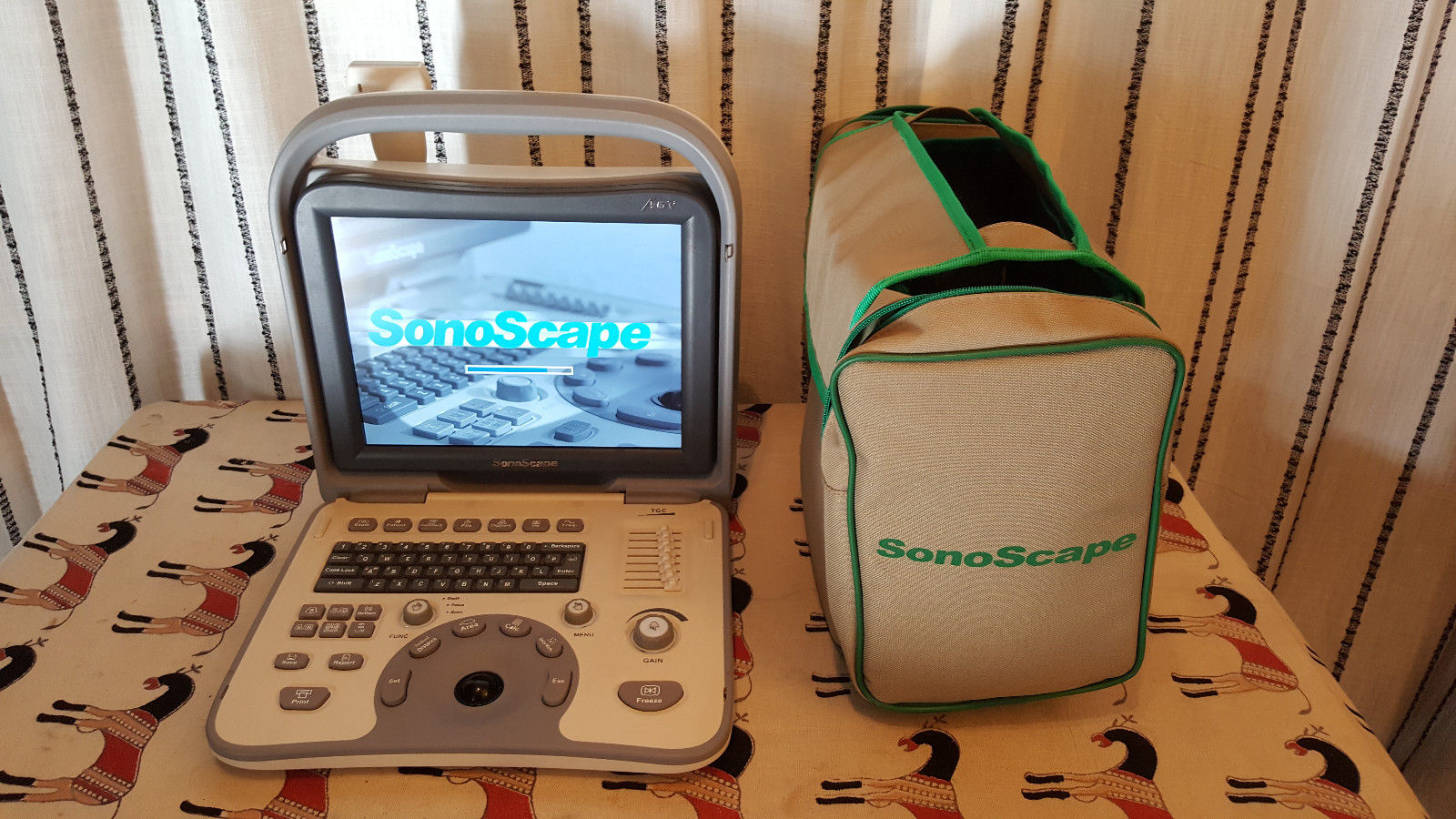 SONOMED SonoScape A6V Portable Ultrasound (Year 2010) With Probe L745 DIAGNOSTIC ULTRASOUND MACHINES FOR SALE