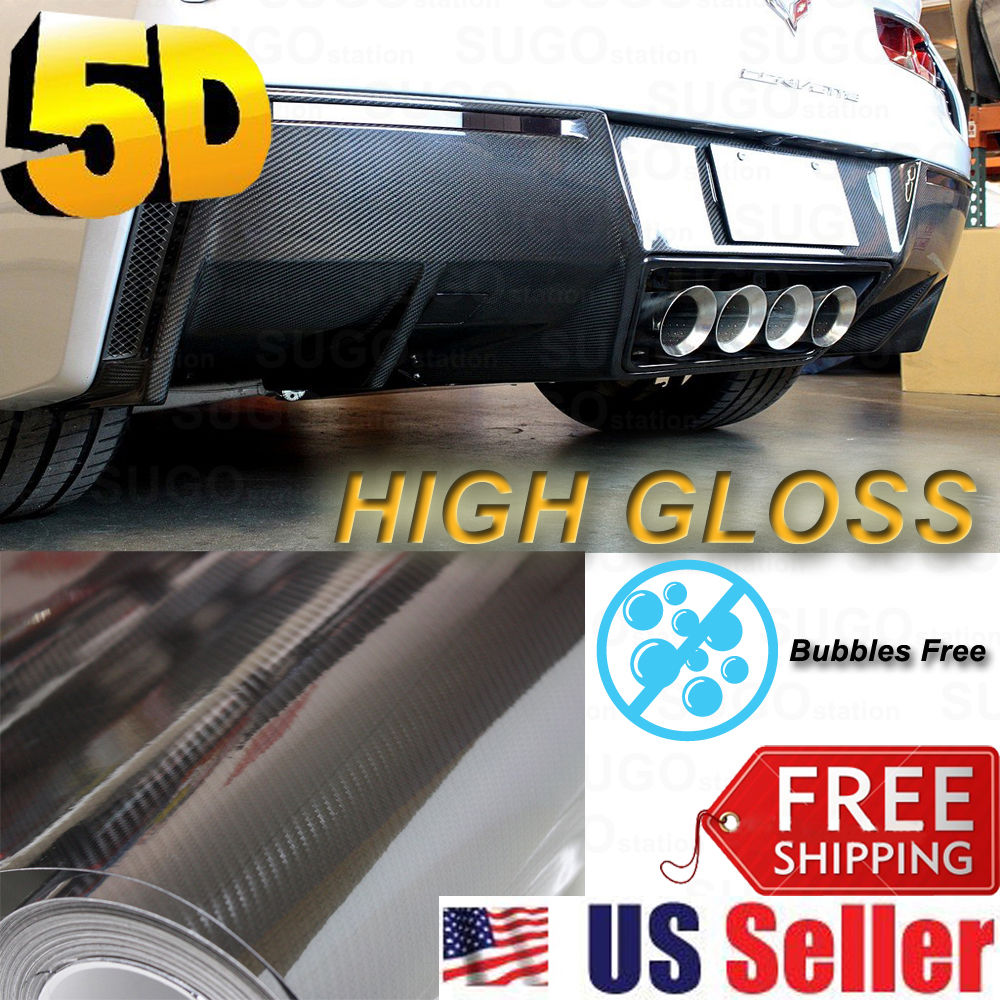 5D High GLoSSY Premium Carbon Fiber Vinyl Wrap DIY Sticker Film Sheet 120"x60" 748810982221 DIAGNOSTIC ULTRASOUND MACHINES FOR SALE