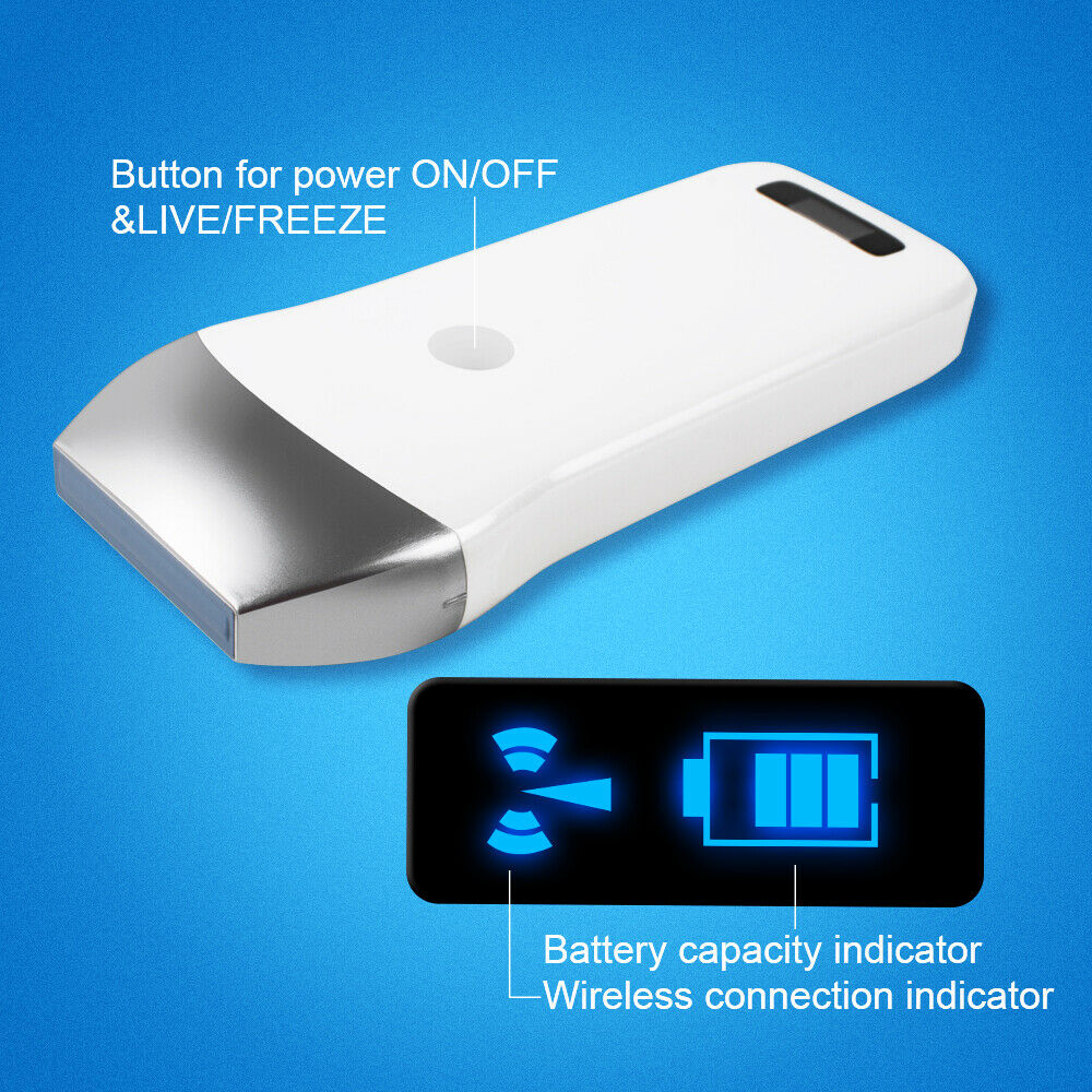 Handheld 16-Channel Wireless WIFI Ultrasound Scanner 7.5Mhz Linear Probe CE DIAGNOSTIC ULTRASOUND MACHINES FOR SALE