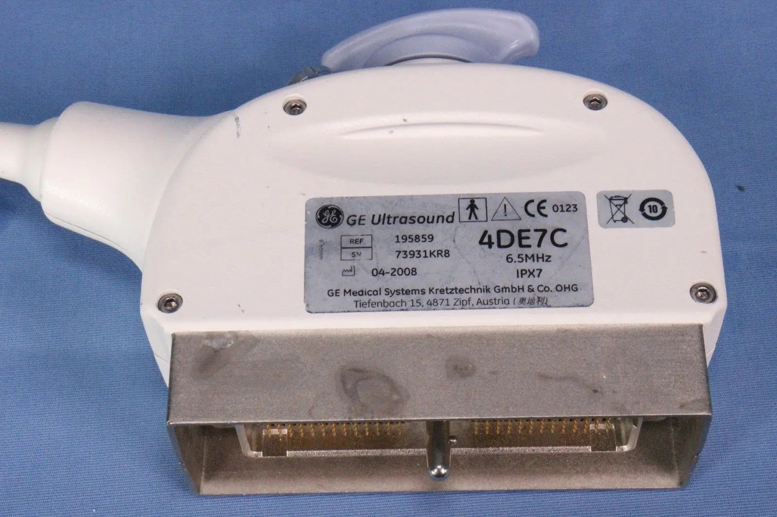 GE Ultrasound 4DE7C 6.5 MHz Ultrasound Probe Transducer with Warranty DIAGNOSTIC ULTRASOUND MACHINES FOR SALE