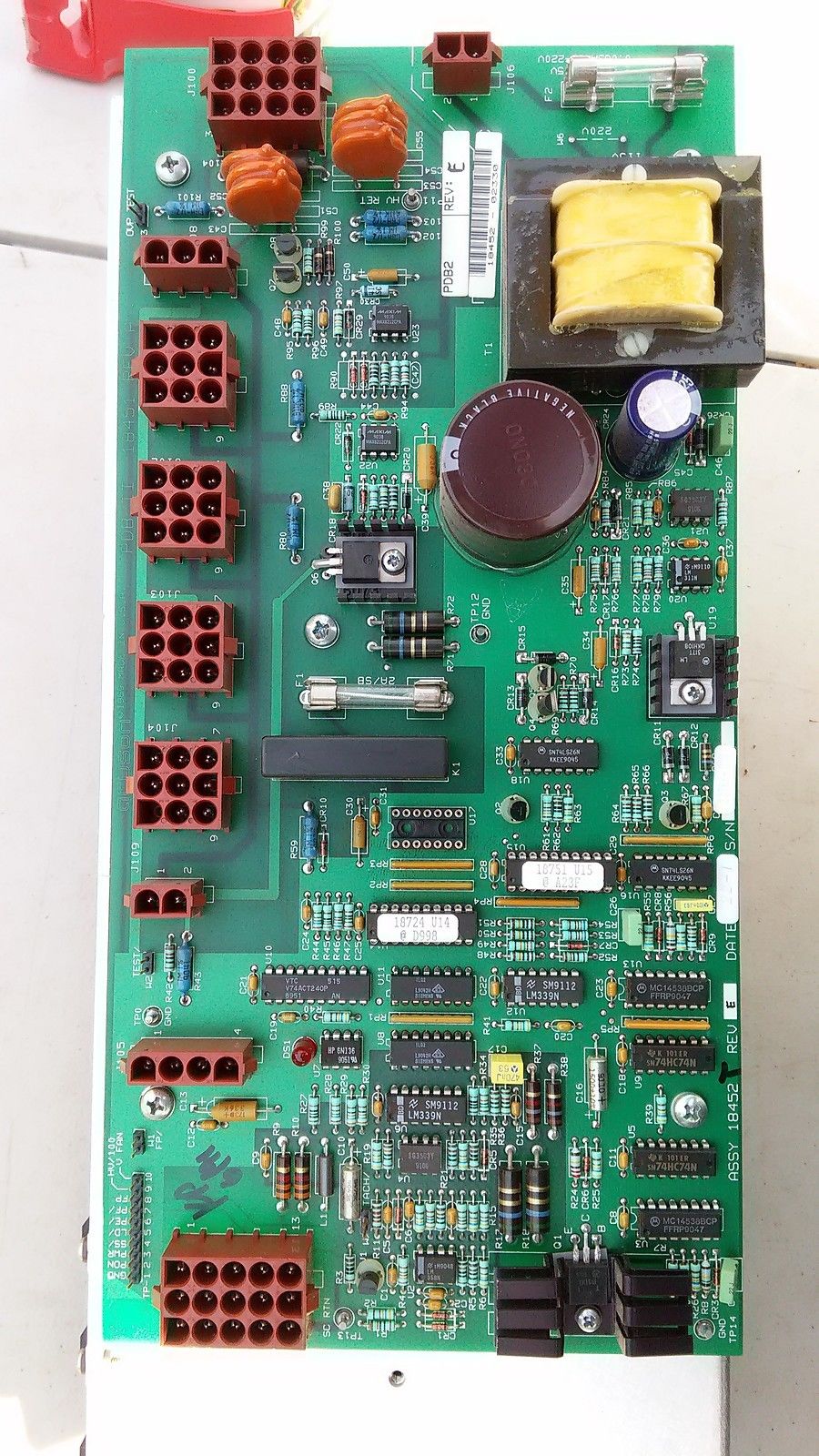 5TT78 ACUSON ULTRASOUND COMPONENTS: POWER SUPPLY BOARD 14721, 16817F, VERY GOOD DIAGNOSTIC ULTRASOUND MACHINES FOR SALE