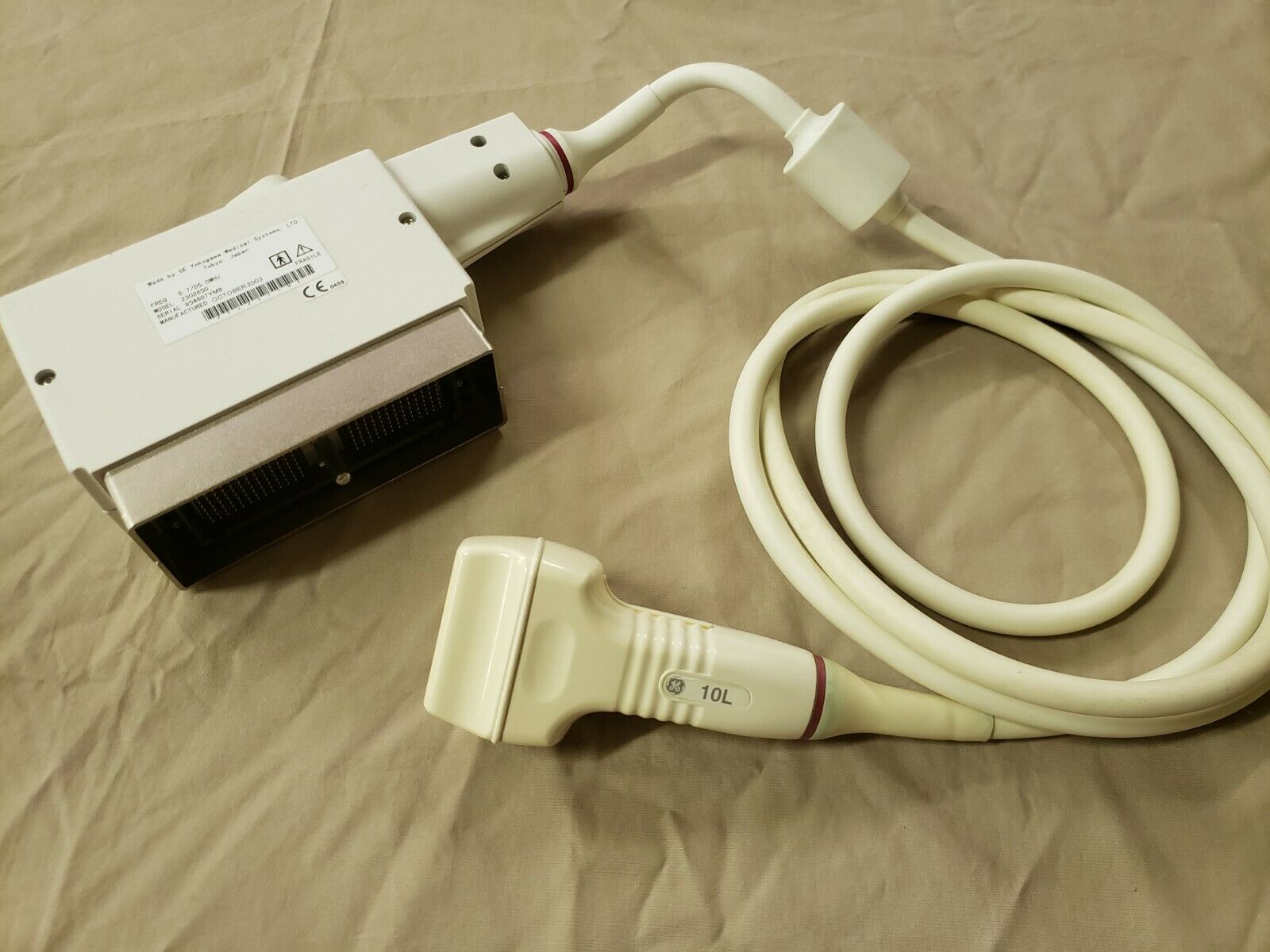 GE Logiq Yokogawa Medical 10L ultrasound probe / transducer DIAGNOSTIC ULTRASOUND MACHINES FOR SALE