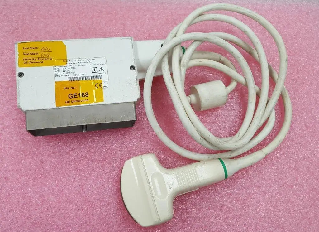 GE Healthcare Yokogawa Medical Systems 3.8/D2.5MHz C358 2259151 Ultrasound Probe DIAGNOSTIC ULTRASOUND MACHINES FOR SALE