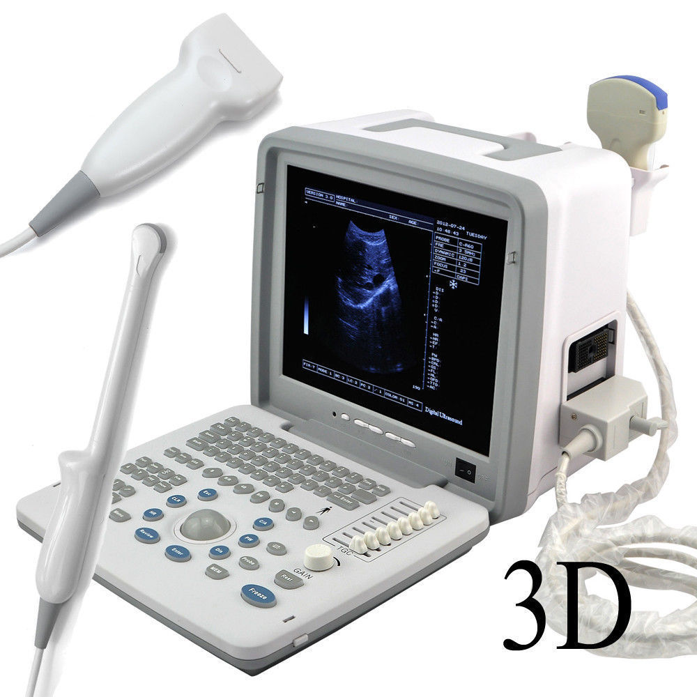 Portable Ultrasound machine Scanner Digital.CONVEX +Linear + Vaginal 3 probe Set 190891916501 DIAGNOSTIC ULTRASOUND MACHINES FOR SALE