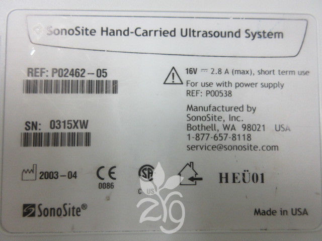 SonoSite 180 Plus Portable Ultrasound System on Cart with 3 Probes DIAGNOSTIC ULTRASOUND MACHINES FOR SALE