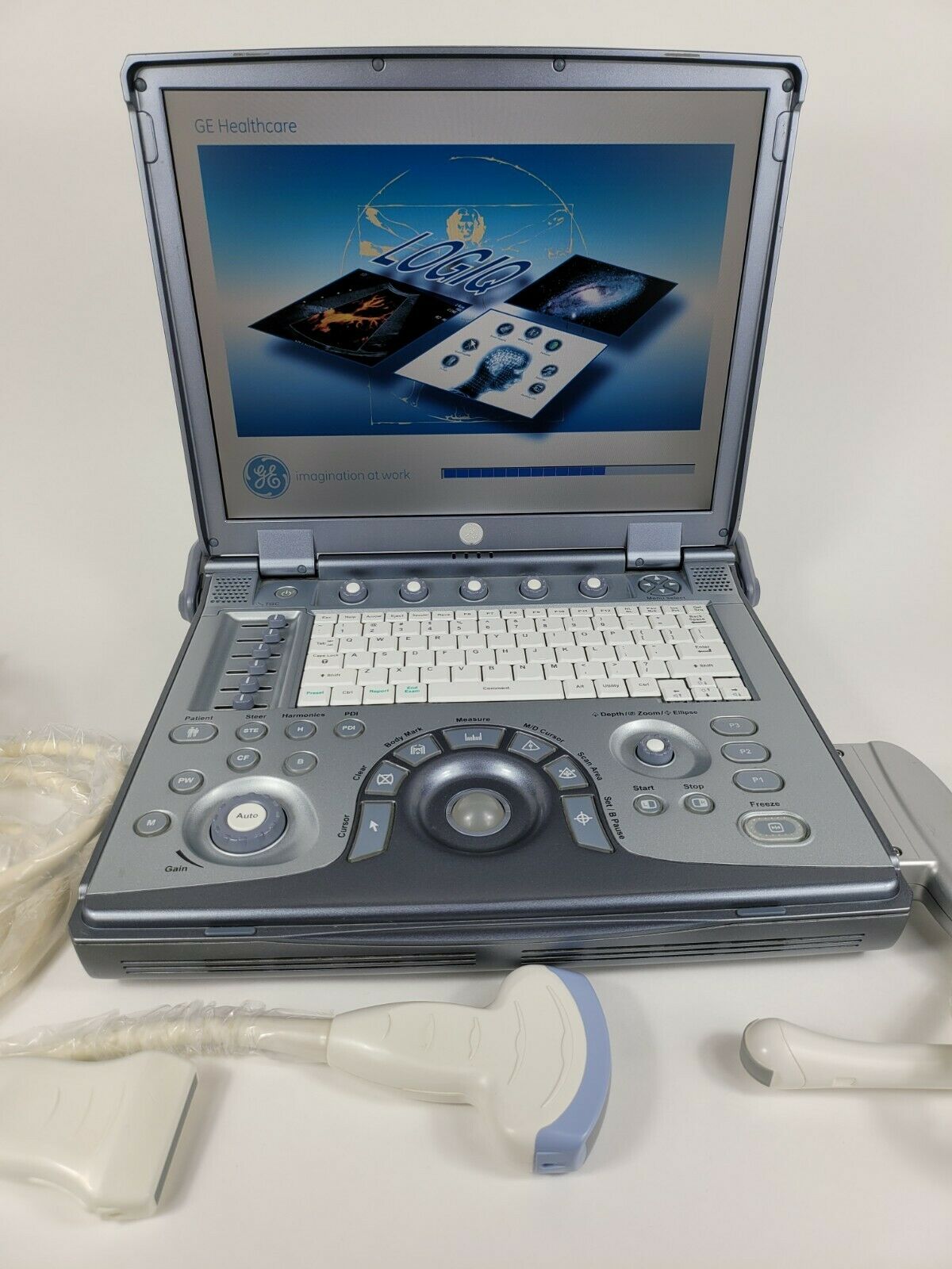 GE Logiq E Portable Ultrasound Machine System With 3 Probes DIAGNOSTIC ULTRASOUND MACHINES FOR SALE