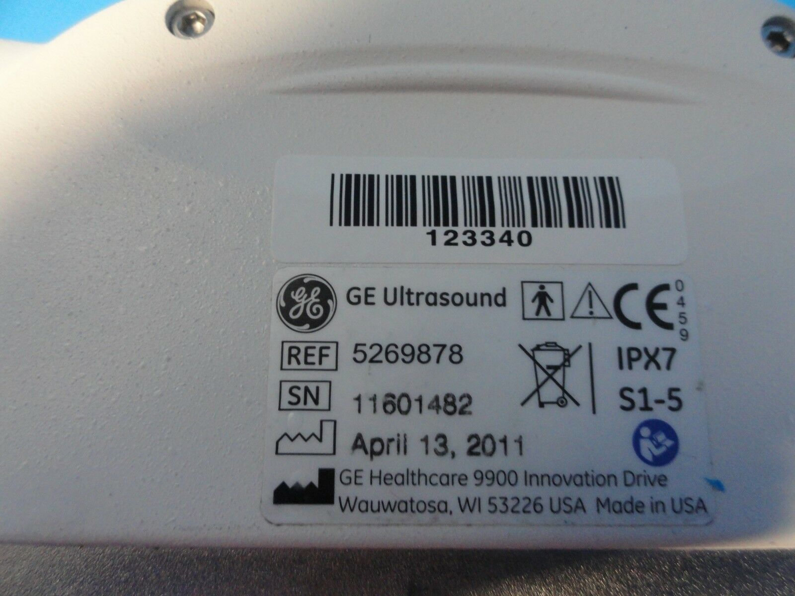 2011 GE S1-5 Sector Array Ultrasound Transducer Probe P/N 5269878   ~15787 DIAGNOSTIC ULTRASOUND MACHINES FOR SALE