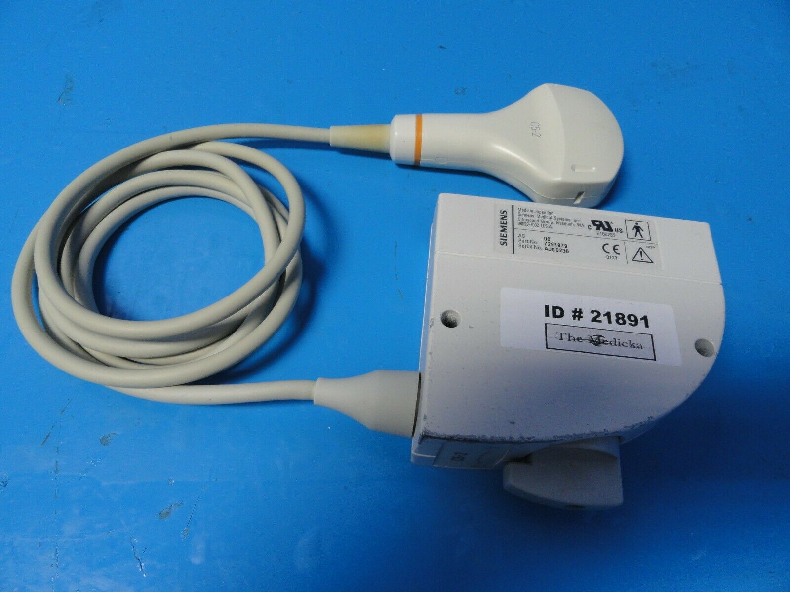 Siemens C5-2 (Ref 7291979) Convex Array Ultrasound Transducer Probe ~21891 DIAGNOSTIC ULTRASOUND MACHINES FOR SALE