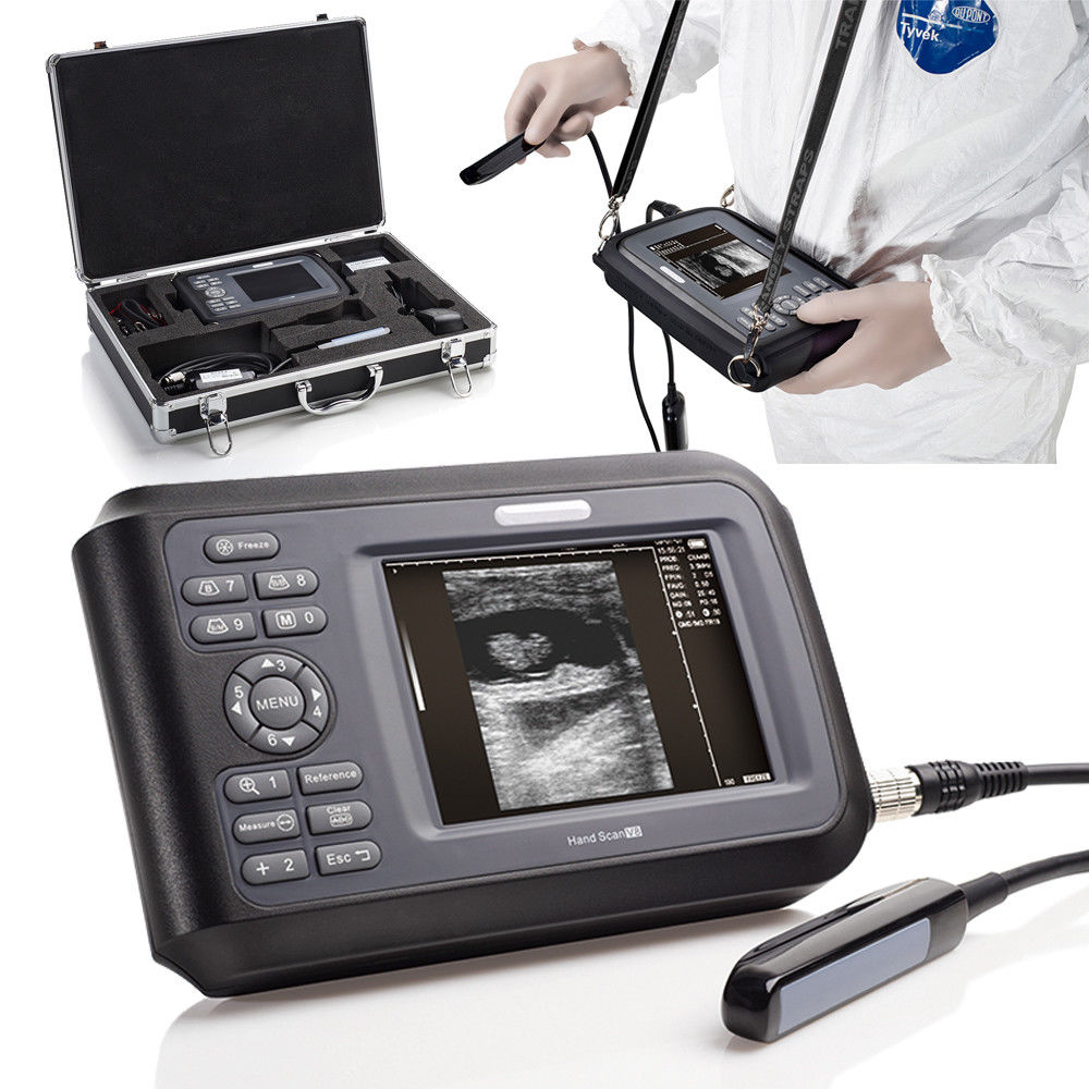 Veterinary Digital Handheld Ultrasound Scanner Machine+Rectal Probe Pet Battery DIAGNOSTIC ULTRASOUND MACHINES FOR SALE