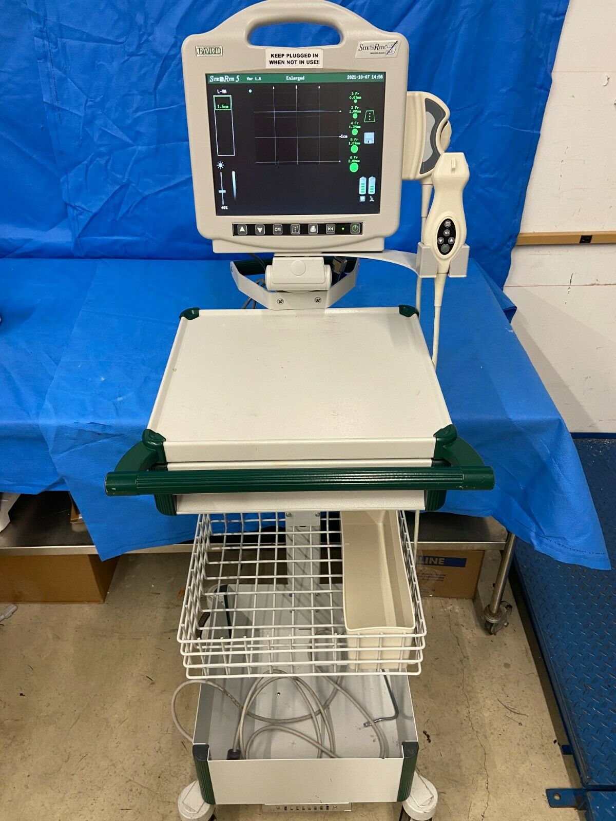 Bard Site Rite 5 Vascular Ultrasound Machine with Rolling Stand DIAGNOSTIC ULTRASOUND MACHINES FOR SALE