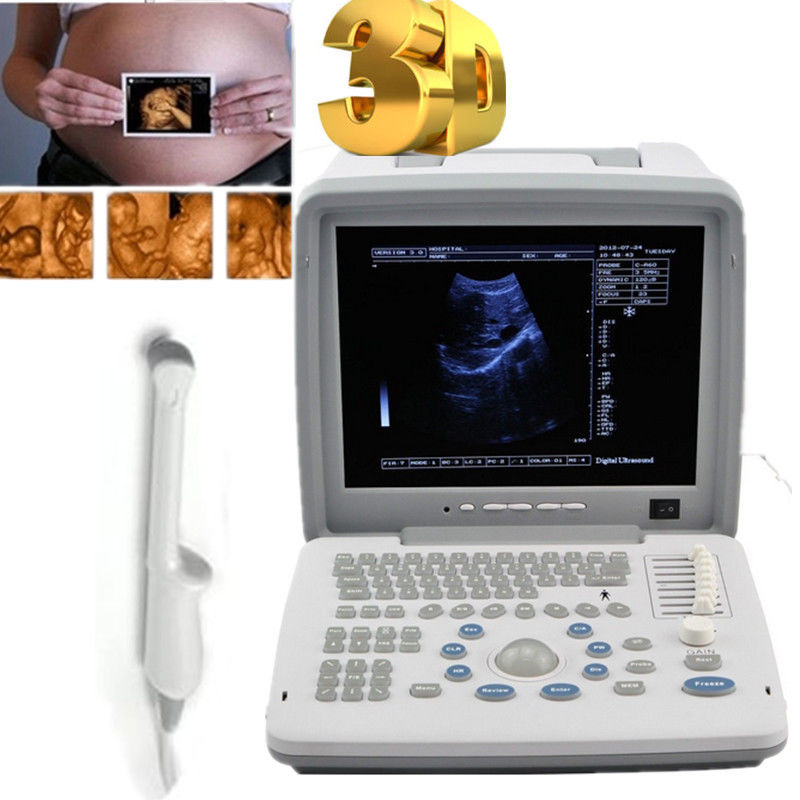 Clinic 12"LCD Full Digital Ultrasound Scanner +Transvaginal Probe+3D Clear Image 190891976581 DIAGNOSTIC ULTRASOUND MACHINES FOR SALE