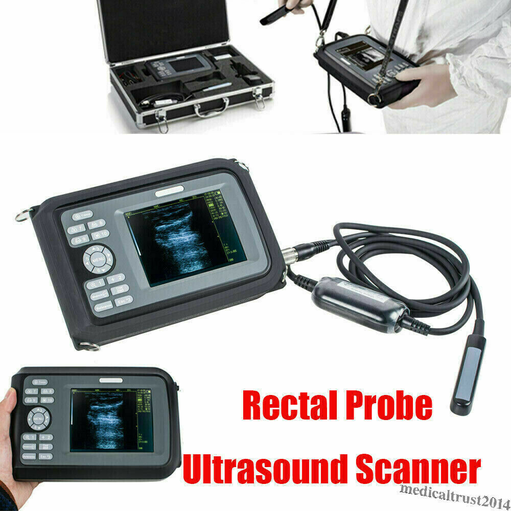 Portable Vet Cow Pet Veterinary Animal Ultrasound Scanner Machine 7.5MHZ Probe DIAGNOSTIC ULTRASOUND MACHINES FOR SALE