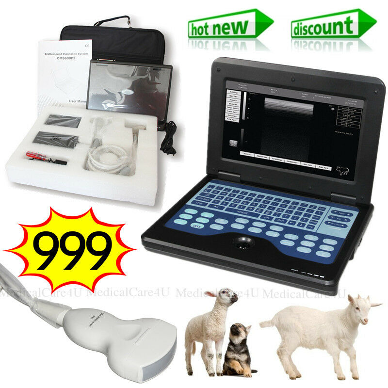 VET Ultrasound Scanner LCD Laptop Machine 3.5Mhz Convex Probe For Animal Using 6945040100362 DIAGNOSTIC ULTRASOUND MACHINES FOR SALE