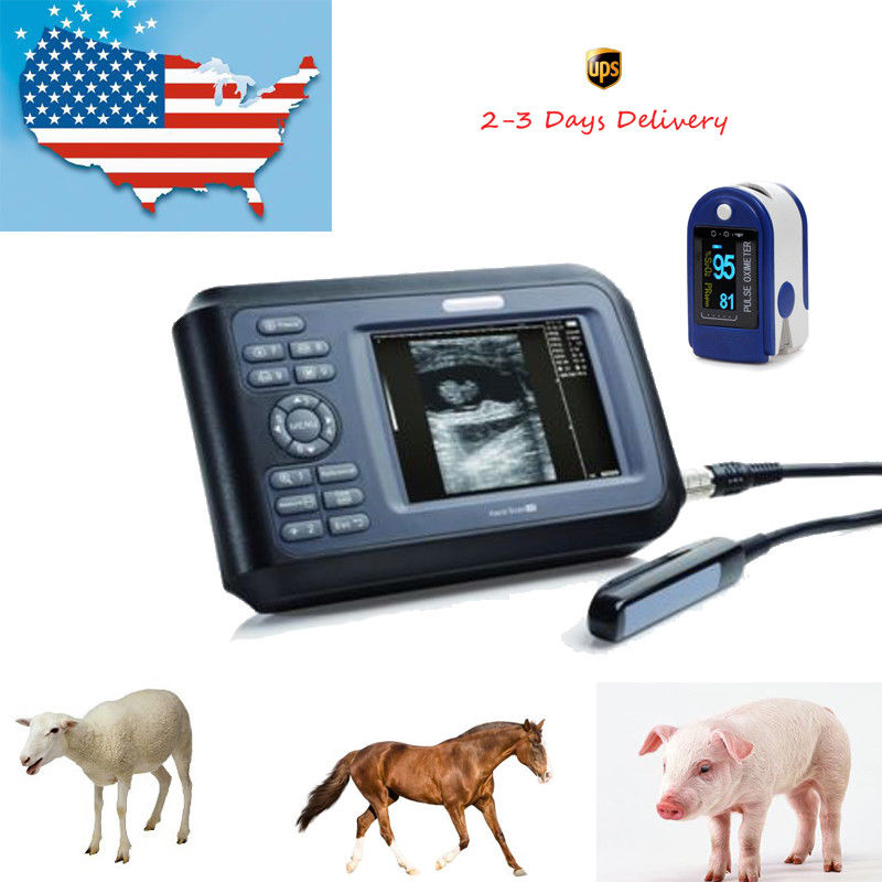 Vet LCD Veterinary Mini Ultrasound Scanner Handheld digital machine Rectal Probe 190891588500 DIAGNOSTIC ULTRASOUND MACHINES FOR SALE