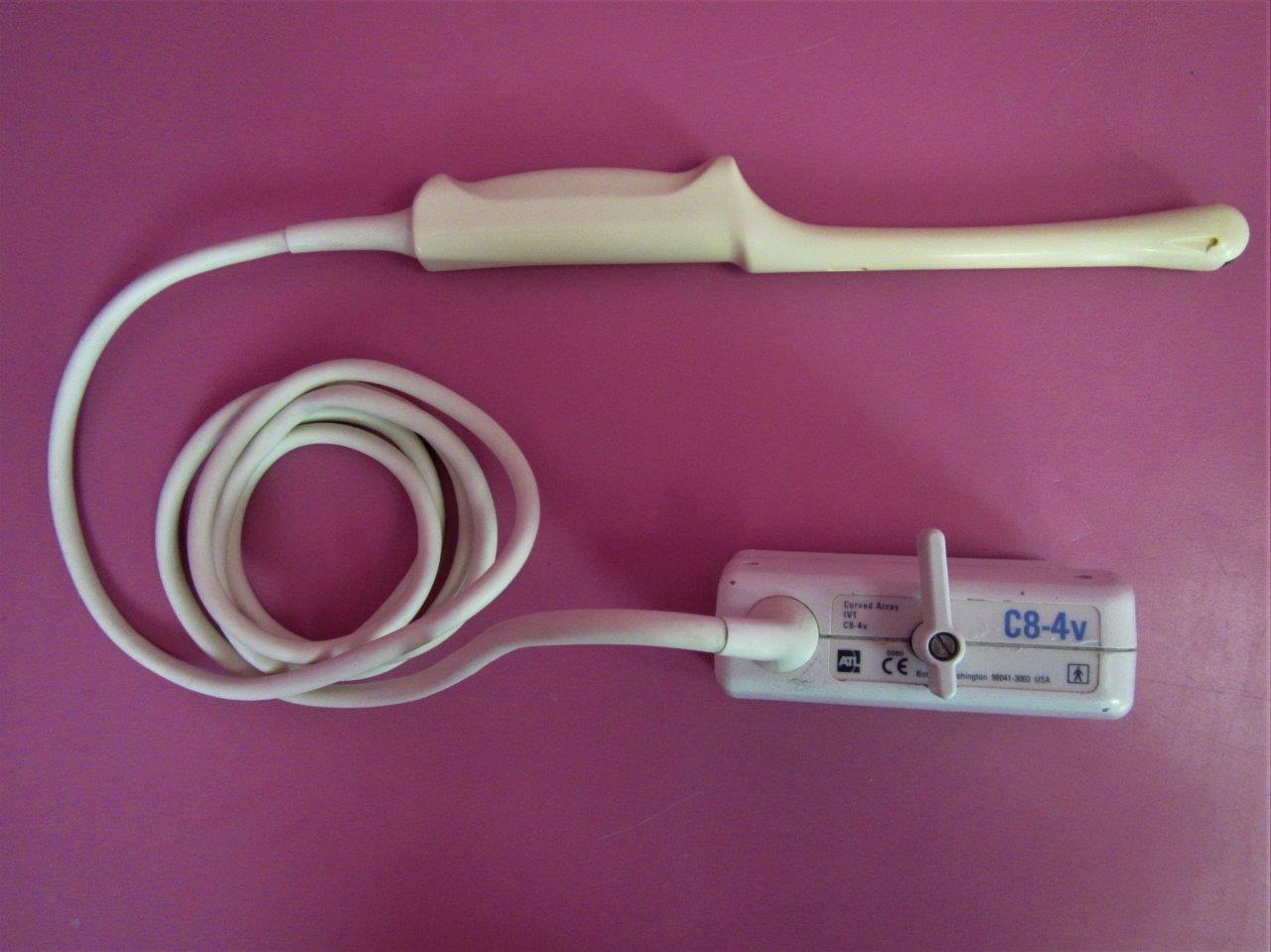 ATL C8-4V Transvaginal Curved Array IVT Ultrasound Transducer Probe 4-8 MHz HDI DIAGNOSTIC ULTRASOUND MACHINES FOR SALE